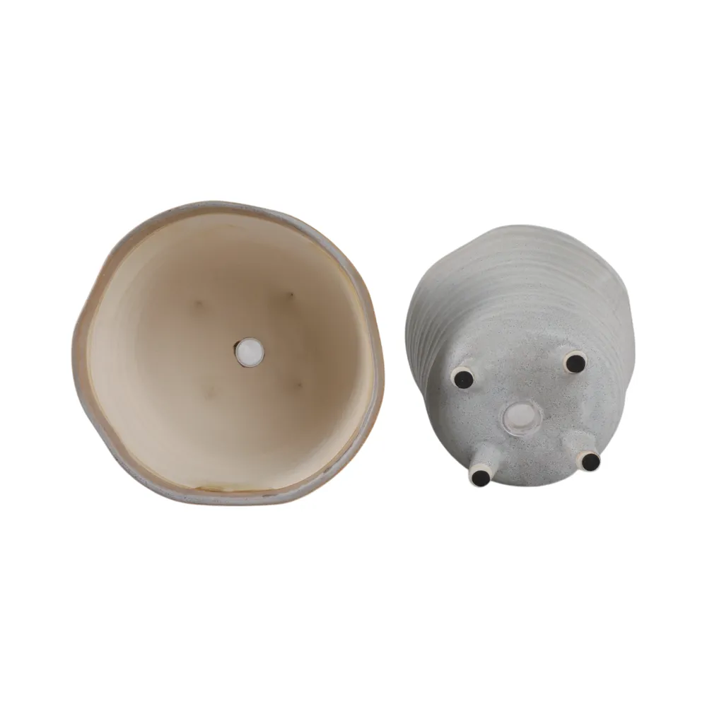 REXDALE SET OF 2 IVORY PLANTER 6 (IN)