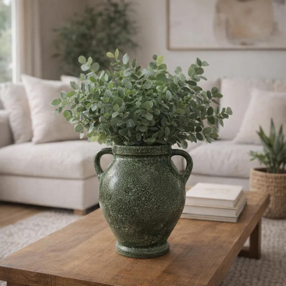 CHILTONLAND GREEN VASE 11 (IN)