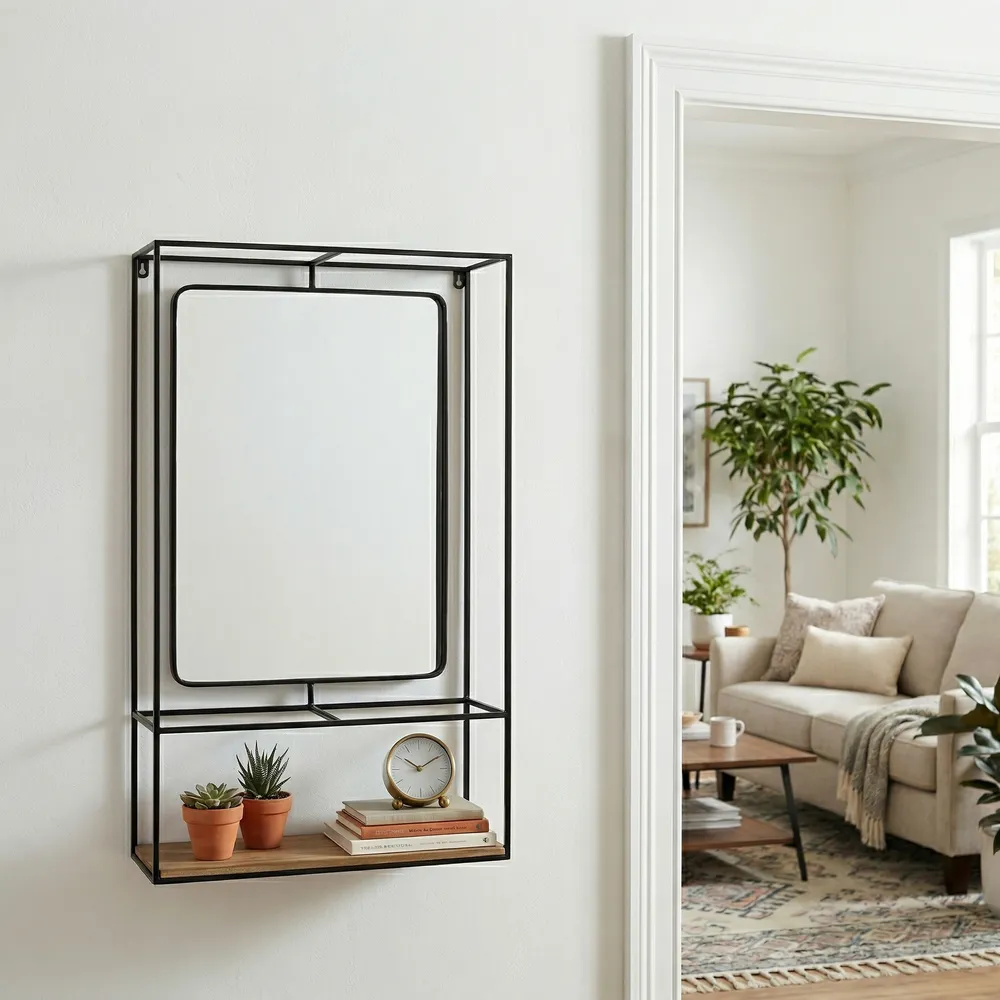 RAYMONDWELL BROWN WALL SHELF 36 (IN)