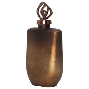 FINLEYGROVE BRONZE GLASS VASE 14 (IN) 3