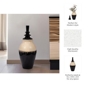 TARYNPARK WHITE VASE 24 (IN) 10