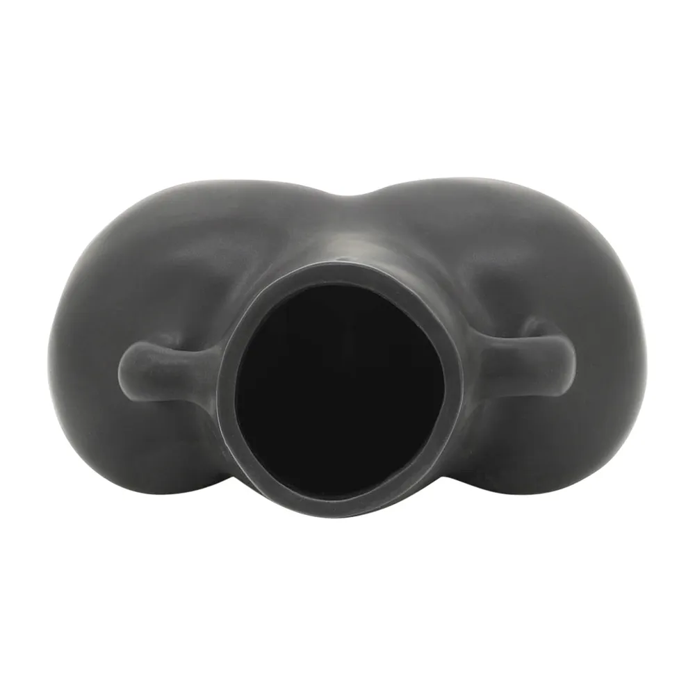 HELENAOAK BLACK VASE 6 (IN)