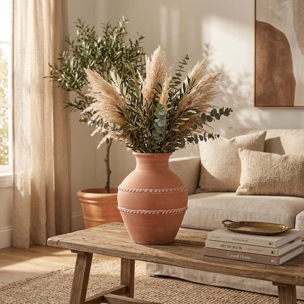 CLAYTONWORTH RED VASE 14 (IN)