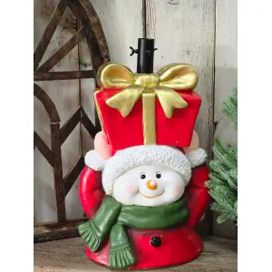 Snowman Tree Holder 14x10x21in 2