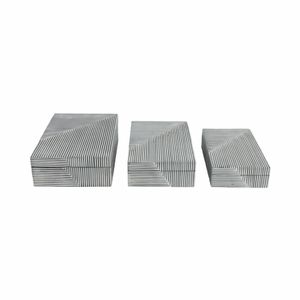 HENDONLAKE SET OF 3 BLACK BOXES 4 (IN) 3