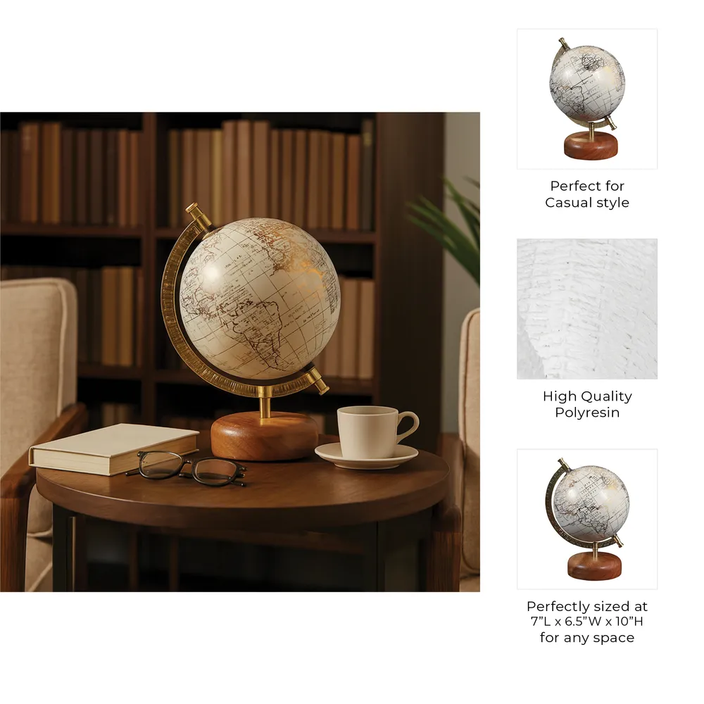 INGRIDDALE WHITE GLOBE 10 (IN)