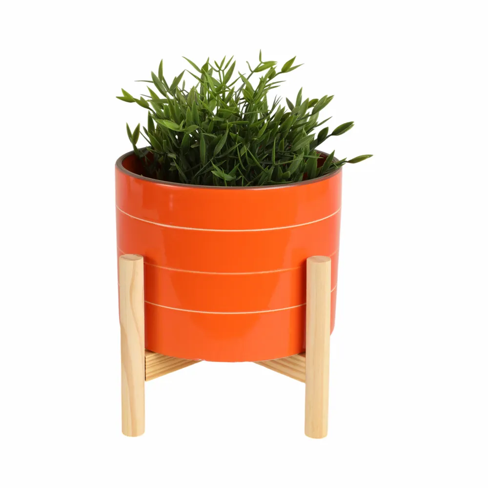 PEYTONFORD ORANGE PLANTER 9 (IN)