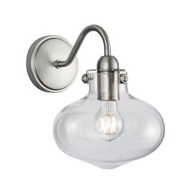Clara 11.75″ High 1-Light Sconce - Brushed Nickel