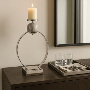 GRAYDONDALE SILVER CANDLE HOLDER 26 (IN) 12