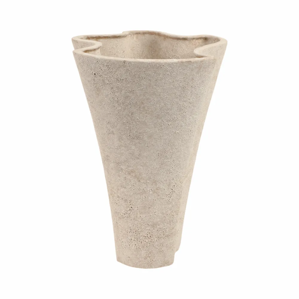 ENSLEYMILL TAUPE VASE 14 (IN)