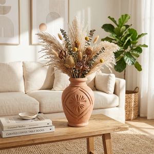 GAVIN RED VASE 11 (IN) 7