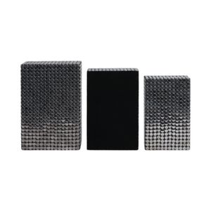 BLAINEMOOR SET OF 3 BLACK BOXES 4 (IN) 7