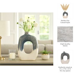 BRICE BLUE VASE 16 (IN) 10