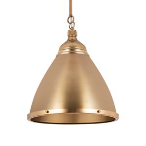 Katelyn 15'' Wide 1-Light Pendant - Satin Brass 2