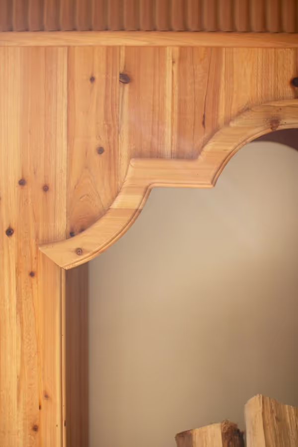 Natural Fir Wood Mantel