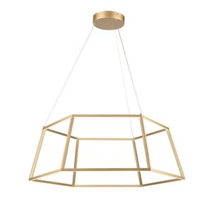 Minimalist 23.25'' Wide Integrated LED Chandelier - Soft Gold 1