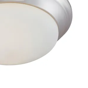 Fluor 15'' Wide 2-Light Flush Mount - Brushed Nickel 4