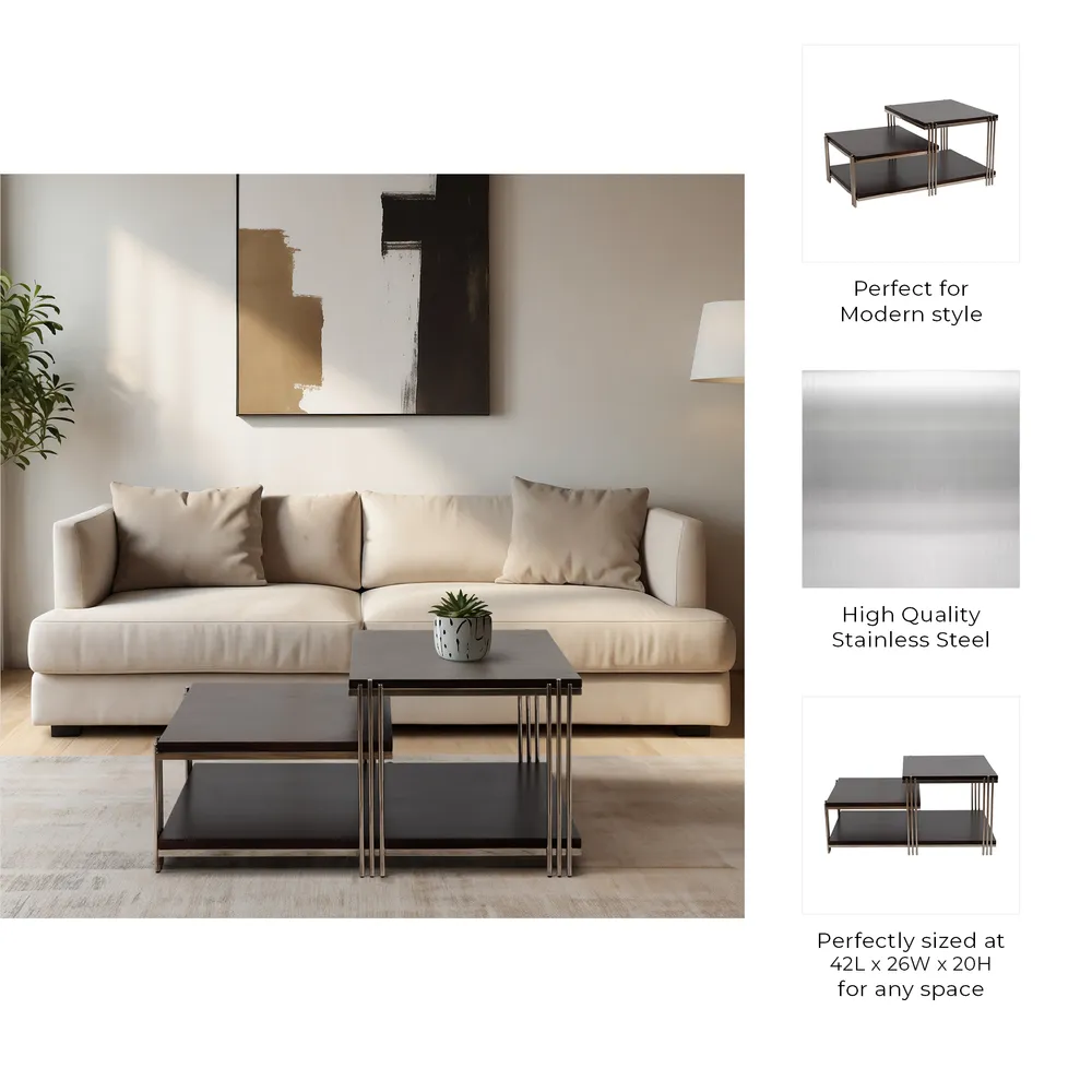 CASTONSHAW BROWN COFFEE TABLE 20 (IN)