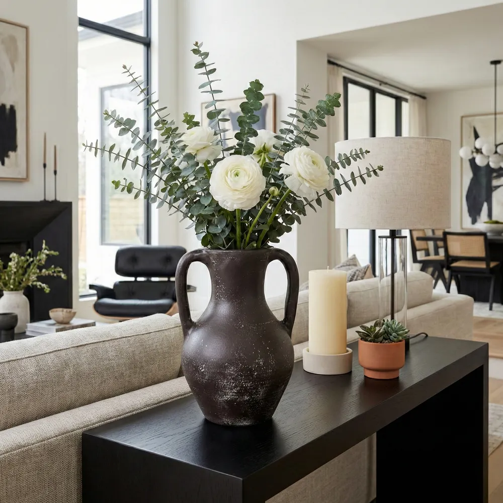 SHERMANCLIFF BROWN VASE 12 (IN)