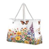 SWIMSUIT SACK WITH SEE-THRU POCKET - WATERCOLOR BUTTERFLIES 1
