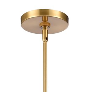 Ice Blocks 6'' Wide 1-Light Mini Pendant - Satin Brass 5