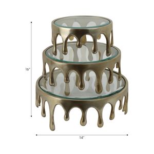 FRAZIERSTONE SET OF 3 GOLD TRAY 6 (IN) 10