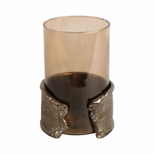 BAXTERMILL BROWN CANDLE HOLDER 8 (IN) 1