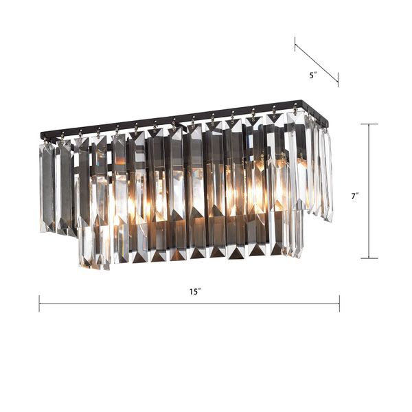 Palacial 15'' Wide 2-Light Vanity Light - Oil Rubbed Bronze