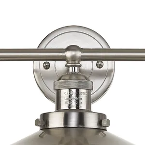 English Pub 28'' Wide 3-Light Vanity Light - Satin Nickel 3