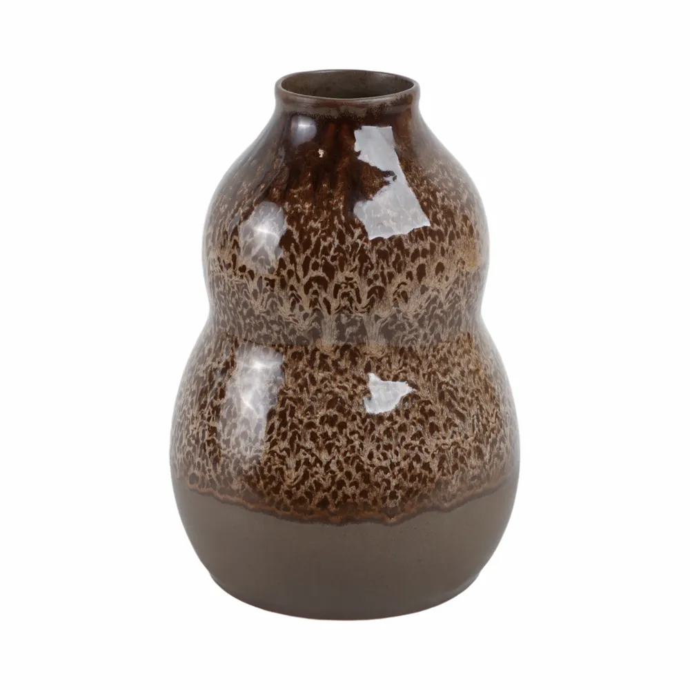 HARLEMHAVEN BROWN VASE 12 (IN)