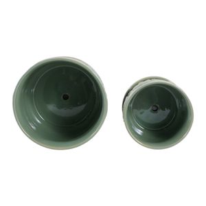 HOBARTGATE SET OF 2 GREEN PLANTER 7 (IN) 9