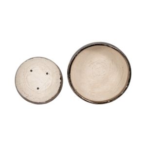 DANFORTHMILL SET OF 2 GRAY BOWLS 5 (IN) 6