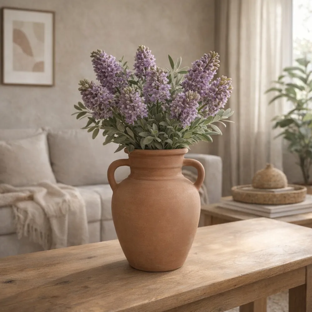 CARLINROSE BROWN VASE 10 (IN)