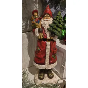 Woodland Whisper Santa 6.7x5.9x17.7in 1