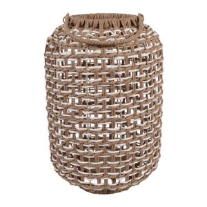 LARKSIDE BROWN LANTERN 17 (IN) 4