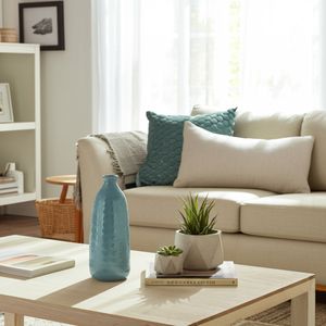 HOUSTONWOOD BLUE VASE 16 (IN) 10
