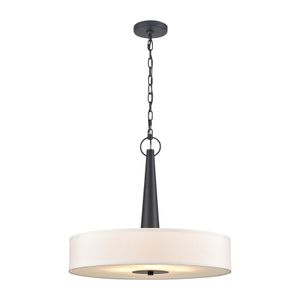 Leo 22'' Wide 4-Light Pendant - Matte Black 1