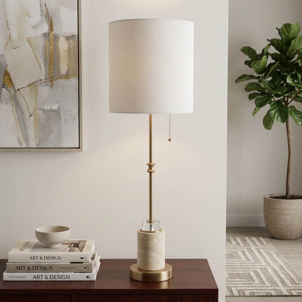 JENSENSTONE IVORY LAMP 33 (IN)