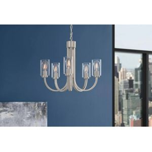 Melina 24'' Wide 5-Light Chandelier - Brushed Nickel 5