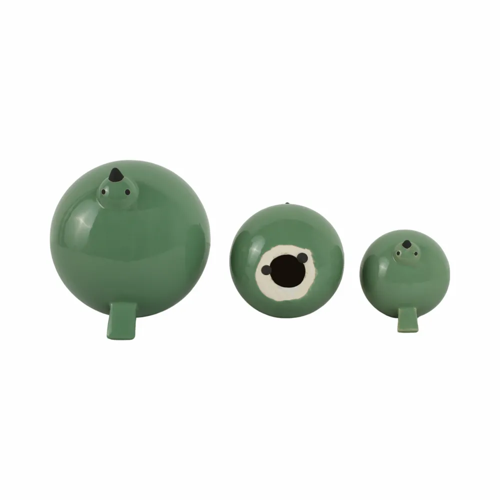 HARKENLEY SET OF 3 GREEN DECOR 7 (IN)