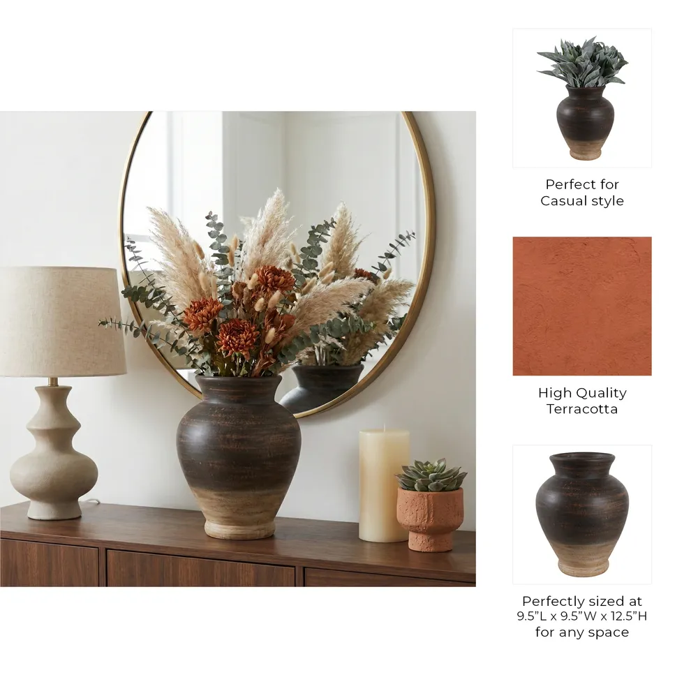 NADIAVIEW BROWN VASE 13 (IN)