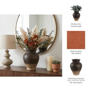 NADIAVIEW BROWN VASE 13 (IN) 10