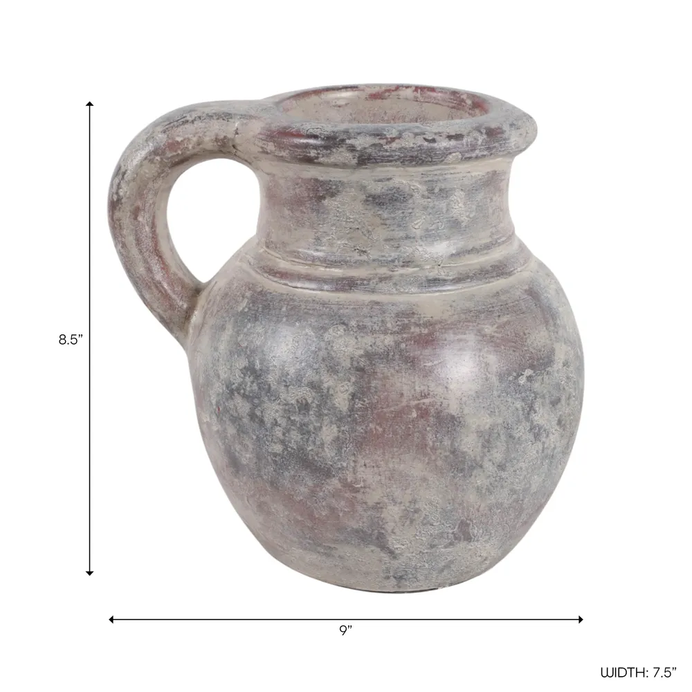 SHERMANGROVE GRAY VASE 9 (IN)