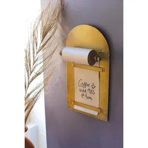 Antique Brass Magnetic Note Roll 2