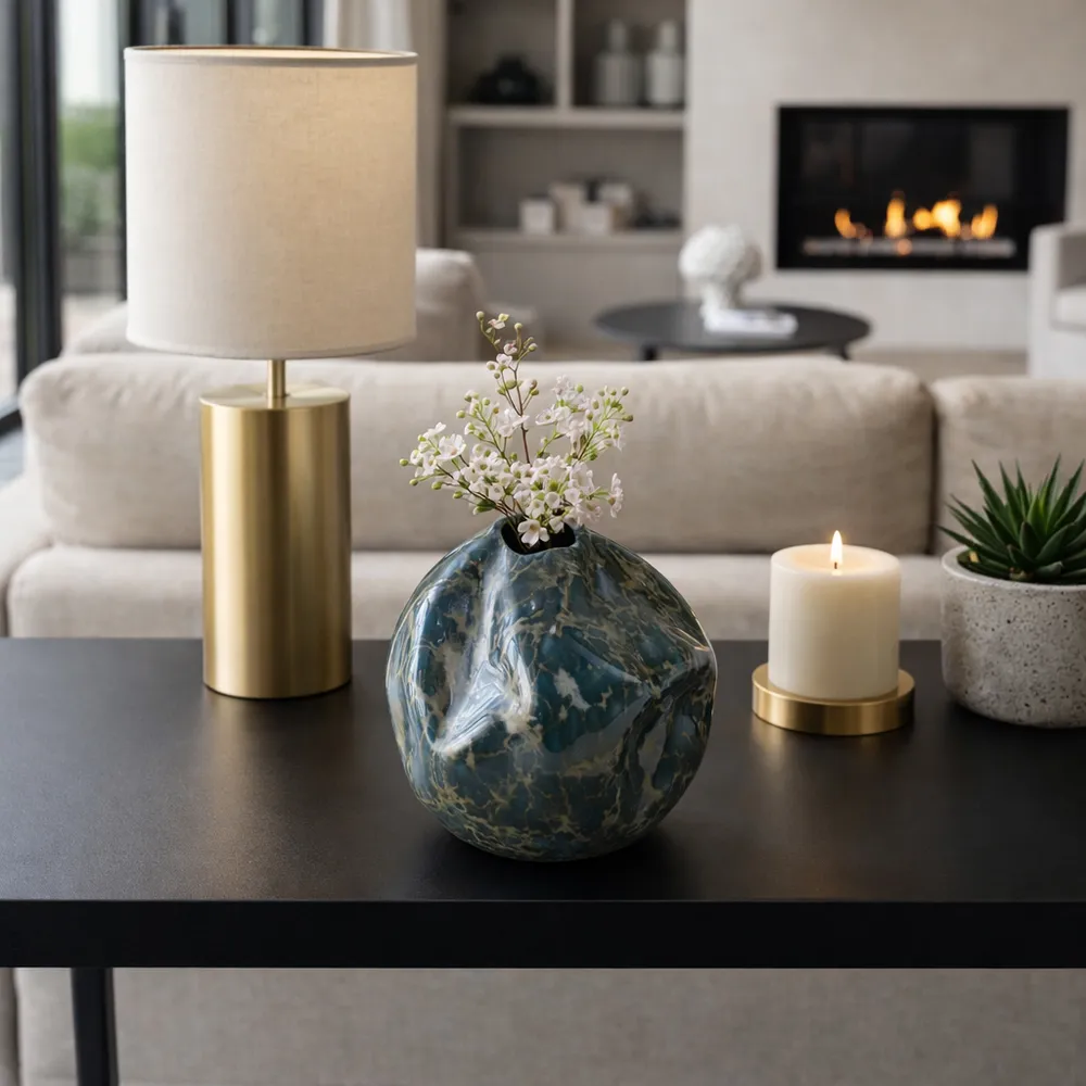 BRAMHAM BLACK VASE 7 (IN)