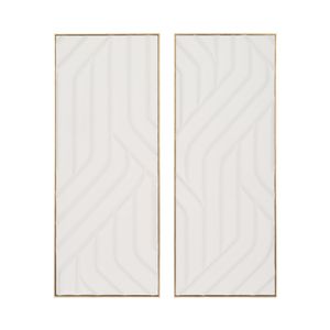 RAMONASTONE SET OF 2 WHITE ART 59 (IN) 1