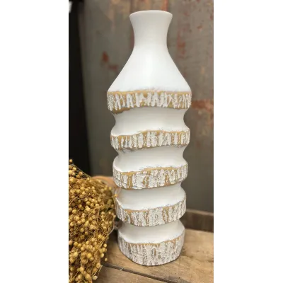 Short Lava Rock Vase 16in