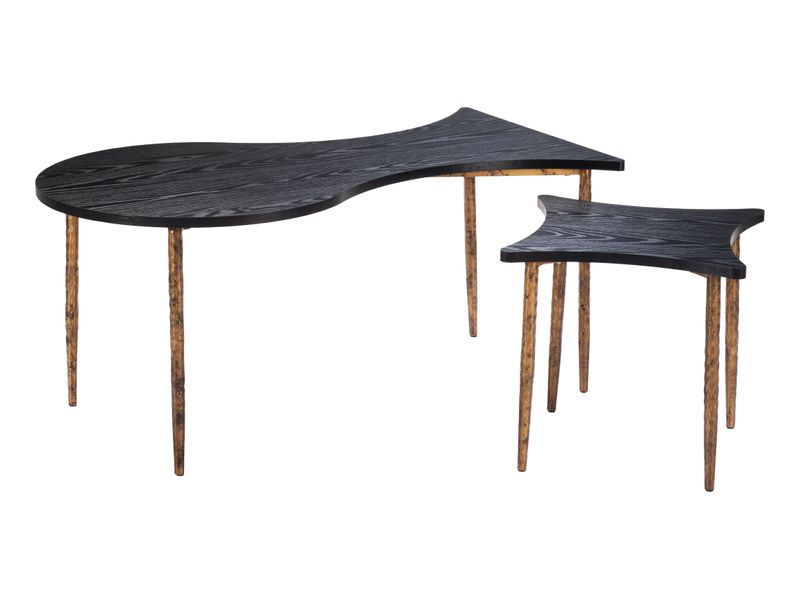 Norden Coffee Table Set Black & Bronze 3