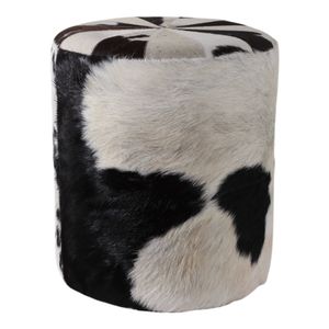 SARAHFORD BLACK OTTOMAN 19 (IN) 1