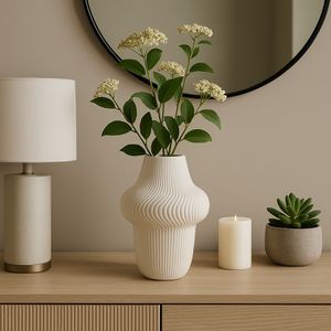 DEANFIELD IVORY VASE 10 (IN) 10
